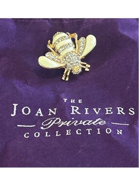 Women's Joan Rivers Bee Brooch One Size Gold Cream